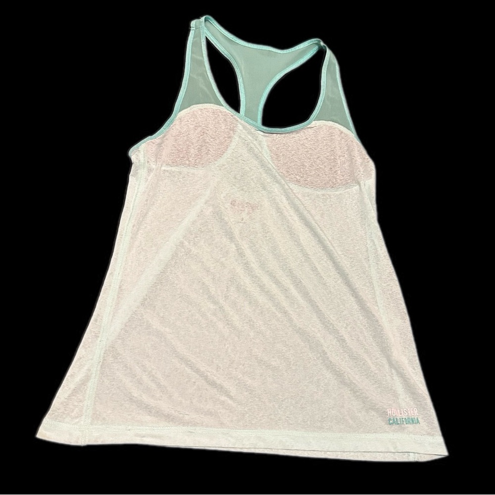Hollister‎ sport light green tank top